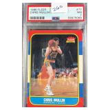1986 FLEER #77 CHRIS MULLIN (RC) PSA 7