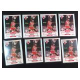 Nine (9) Michael Jordan Basketball Cards
