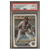 SIGNED 2023 TOPPS PRO DEBUT JUNIOR CAMINERO PSA 10