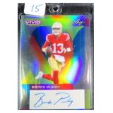 #4/9 2023 Leaf BROCK PURDY SIGNED Vivid BA-BP1