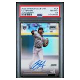CJ ABRAMS SIGNED 2022 TSC Chrome (RC) PSA 8.5