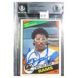SIGNED 1984 Topps Eric Dickerson #280 (RC) Beckett