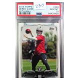2014 TOPPS #438 DEREK CARR WITH BALL PSA 10