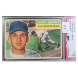 1956 TOPPS #164 HARMON KILLEBREW GRAY BACK PSA 1