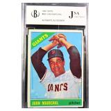 1966 Topps Juan Marichal SIGNED Card JSA/Beckett