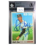 Bill Lee SIGNED 1970 Topps Beckett Authentic