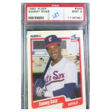1990 FLEER #548 SAMMY SOSA (RC) PSA 9