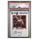 POP 3/0 BRANDON MORENO SIGNED 2023 OPTC PSA 9
