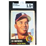 1953 Topps Eddie Mathews SGC 1.5