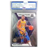 MAGIC JOHNSON Signed HOF Card PSA Authentic