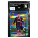 2020 Merlin UEFA Lionel Messi #1 Aqua Prism GMA 10
