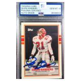DEION SANDERS SIGNED (RC) PSA Auto Grade 10