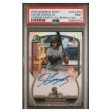 SIGNED 2023 1st BOWMAN JACOB GONZALEZ PSA 9