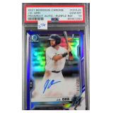 POP 1/0 J.D. ORR Signed First Bowman PSA 10