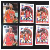 SIX (6) Michael Jordan Basketball Cards