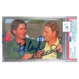 FRED COUPLES AND BERNHARD LANGER Signed Photo PSA