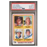 1978 TOPPS Jack Morris SIGNED (RC) PSA 8/10