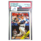 TED SIMMONS SIGNED Baseball Card PSA Authentic