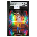 2020 Select Justin Herbert (RC) Red Die Cut SGC 10