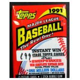 1991 Topps Baseball Unopened Baseball Pack