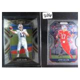 TWO (2) Josh Allen Football Cards