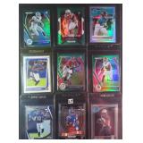 Nine (9) Football (RCs) Rookie Cards