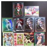 Nine (9) Football Cards incl. Warren Moon, Deebo,