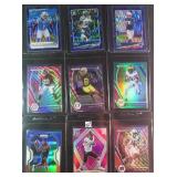 Nine (9) Football (RCs) Rookie Cards