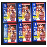 SIX (6) Michael Jordan Basketball Cards