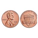 One Roll (50 Coins) 2023-D Lincoln Shield Cents BU