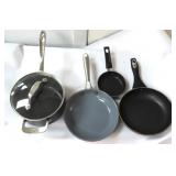 Sauce Pans and 3 Skillets incl. (1) All Clad