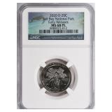 2020-D ATB Quarter Salt River Bay ER NGC MS-68 PL