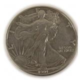 One Troy Ounce .999 Fine Silver Eagle