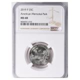2019-P ATB Quarter American Memorial NGC MS-68