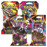 Four (4) Pitch Black Sleeved Booster Packs