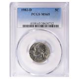 1982-D Jefferson Nickel PCGS MS-65