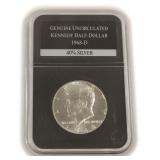 1968-D 40% Silver Kennedy Half Dollar, Slabbed