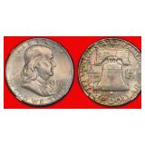 $1400 Guide POP 59/12 1957-D 50 Cent NGC MS-67 FBL