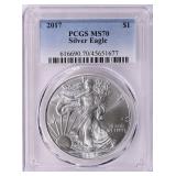 2017 $1 Silver Eagle PCGS MS-70