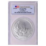 2010-P ATB 5 oz. Silver Quarter Yosemite PCGS SP69