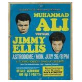 1971 Muhammad Ali vs. Jimmy Ellis Stand-Up Poster