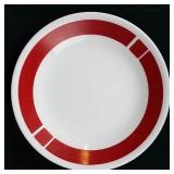 SIX (6) Corelle 10.25" Dinner Plate Urban Red