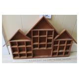 Wooden What Not Miniature Shelf