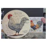 Rooster Hat Box and Calendar