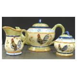 Tea Pot with Cream and Sugar