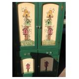 Antique Painted Green Pie Safe