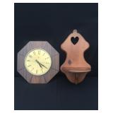 Verichron  clock and display shelf