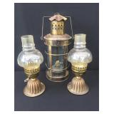 Rubel brass lantern lot