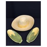 Shawnee USA corn ceramic dish mixed lot