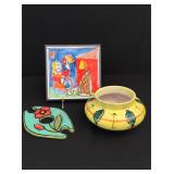 Ferre Italian hand painted ceramic mixed lot